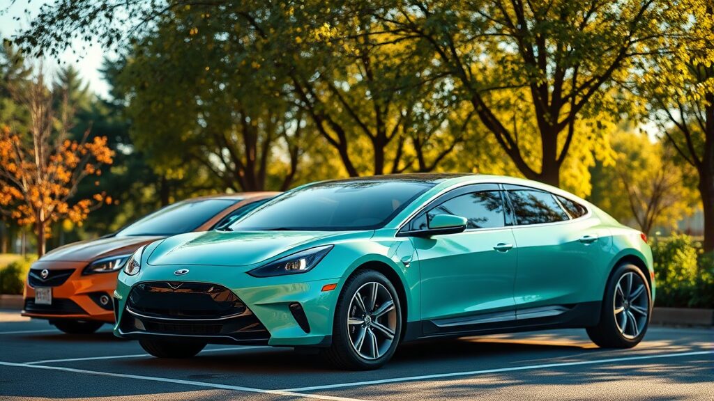 자동차 개별소비세 완벽 분석: 계산부터 절세 팁까지 5 친환경차, 세금 혜택이 쏠쏠해요! (realistic 스타일)