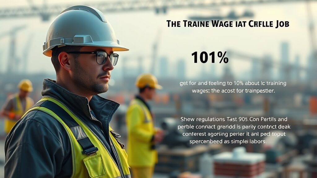 근로계약서 속 수습 임금의 진실 (realistic 스타일)