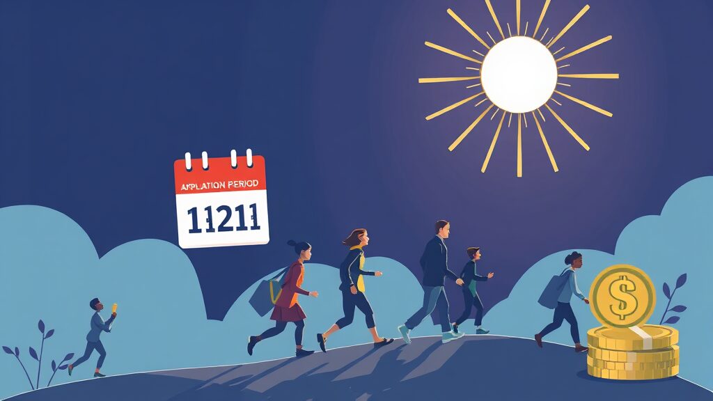 2026년 근로장려금, 어떻게 신청하나요? (신청 방법 및 기간) (illustration 스타일)