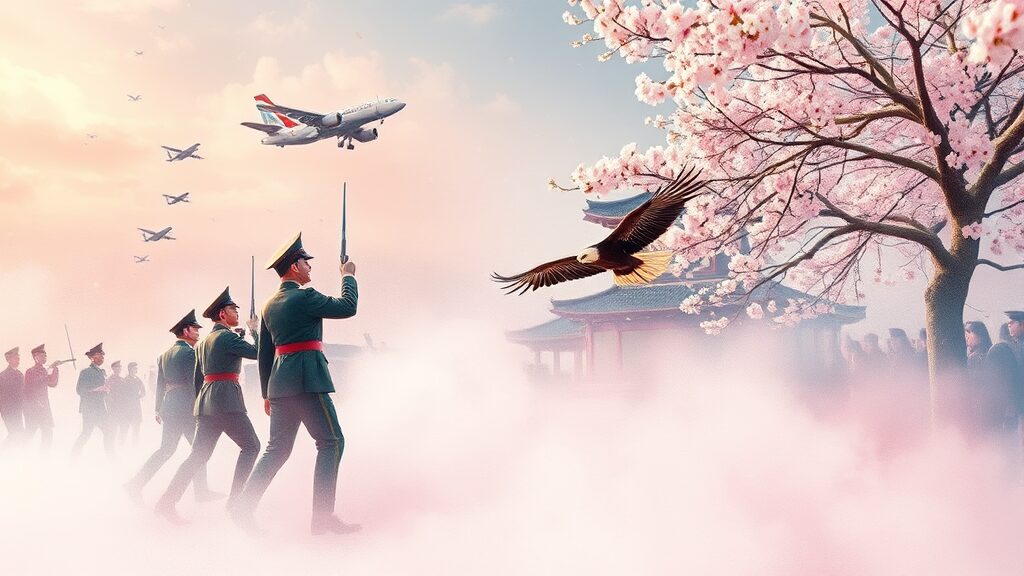 2026 진해 군항제: 벚꽃 명소, 일정, 교통 완벽 가이드 6 군항제 기간, 놓치지 말아야 할 특별 프로그램 (watercolor 스타일)