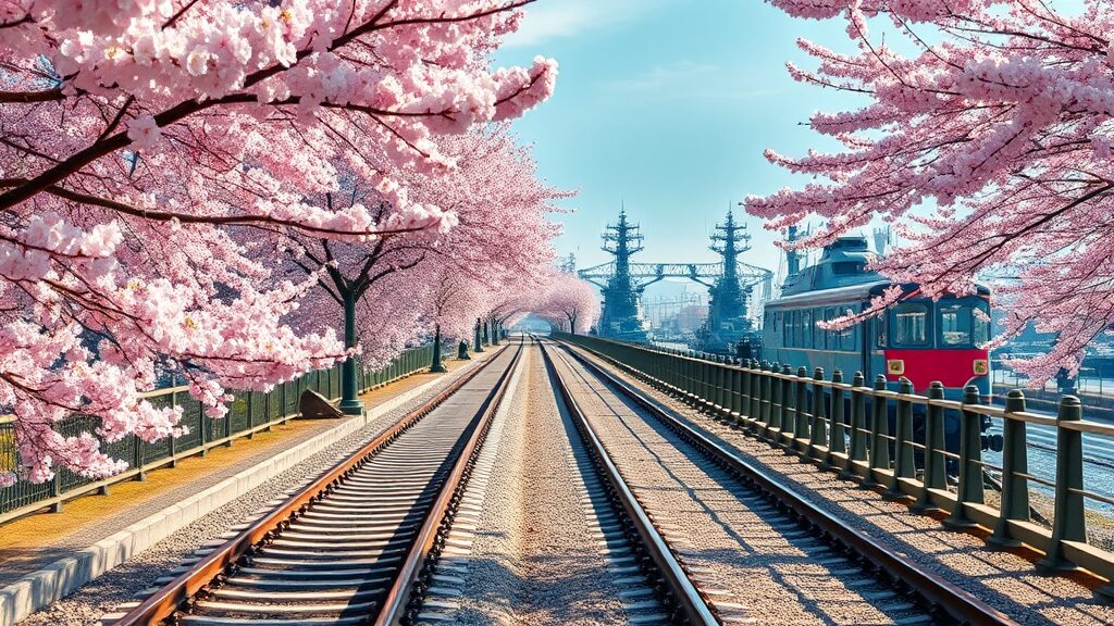 2026 진해 군항제: 벚꽃 명소, 일정, 교통 완벽 가이드 7 진해 군항제, 잊지 못할 추억을 위한 포토존 추천 (realistic 스타일)