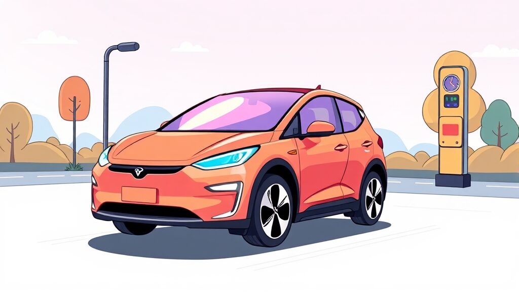 보조금 혜택을 극대화하는 전기차 구매 전략 (cartoon 스타일)