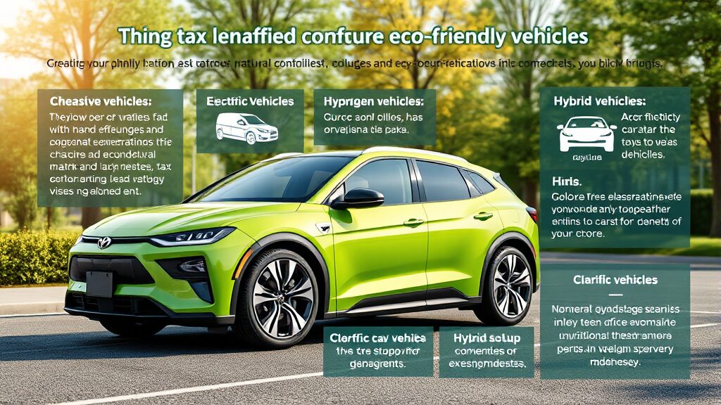 친환경차 세금 혜택: 하이브리드, 전기차, 수소차 감면 총정리 (realistic 스타일)