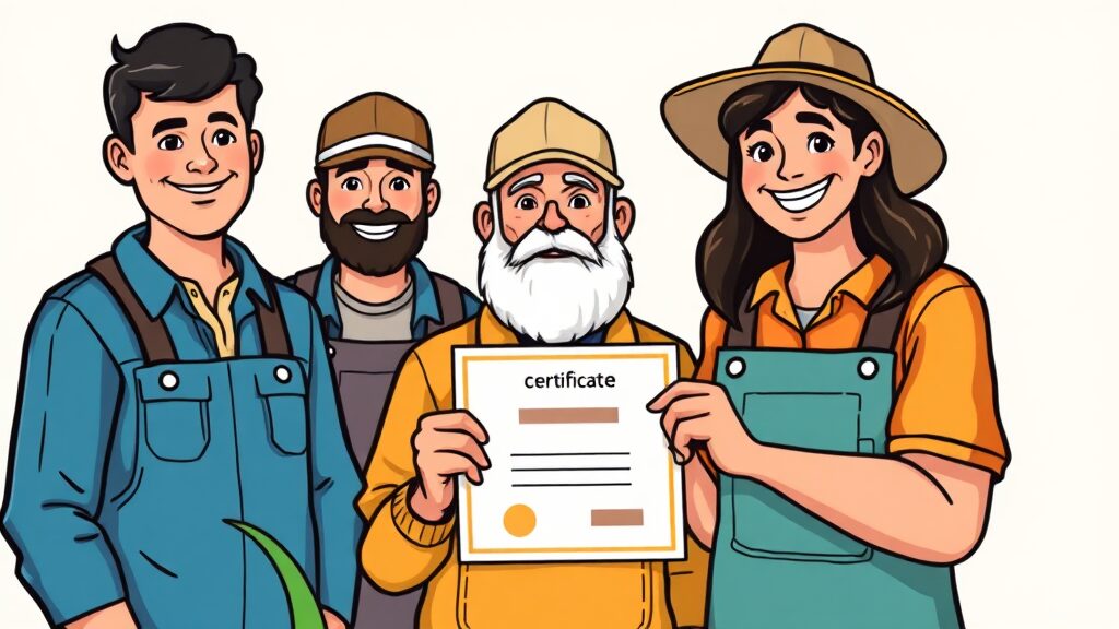 공익직불금 의무교육, 신청 방법 완벽 정리 (cartoon 스타일)