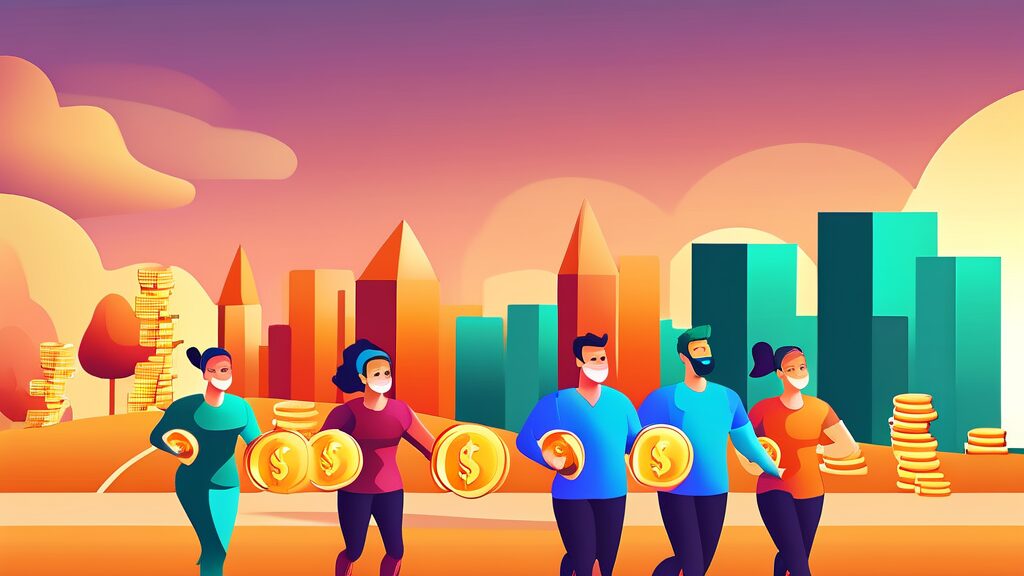 튼튼머니 사업 확대, 기대되는 효과 (cartoon 스타일)