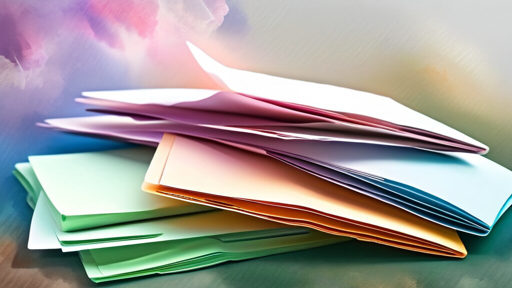 부채 증명원 및 금융거래 확인서: 무엇인가요? (watercolor 스타일)