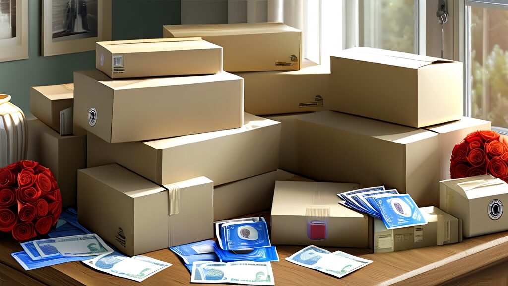 세금 환급 신청 시 필요한 서류는? (realistic 스타일)