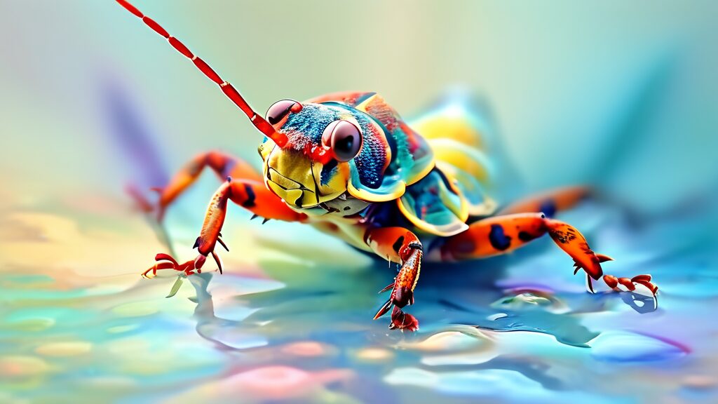 사건의 발단: 위생 문제와 알바생 음료 취식 (watercolor 스타일)