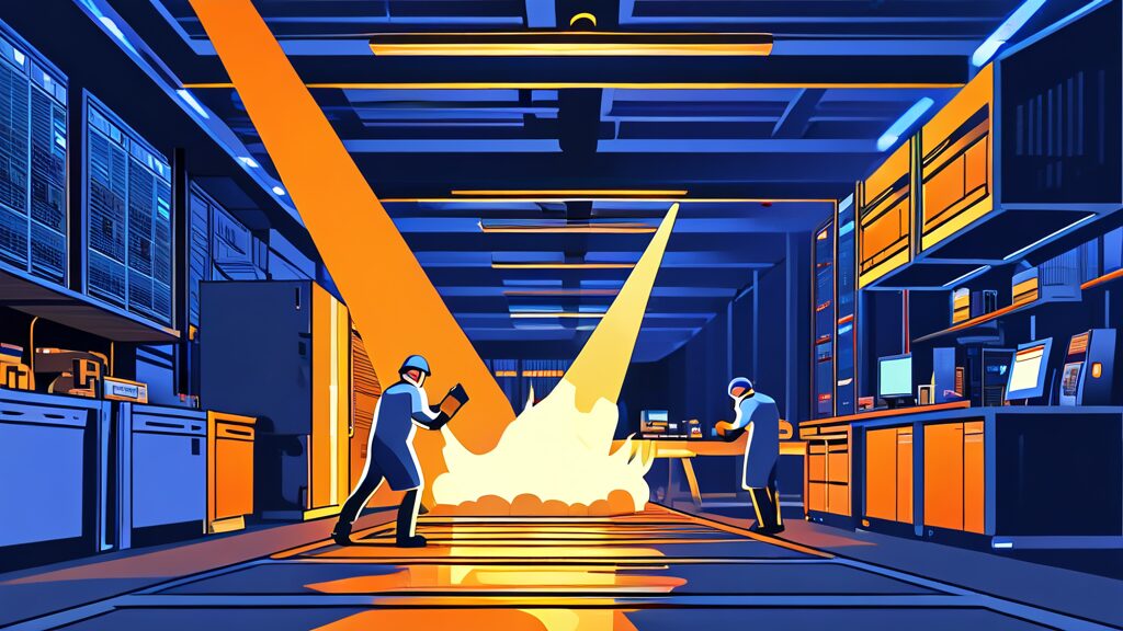 향후 전망: 총파업 가능성과 공급망 리스크 (illustration 스타일)